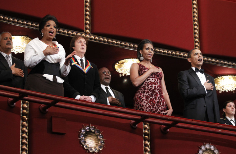 Image: Paul McCartney, Oprah Winfrey, Barack Obama, Michelle Obama